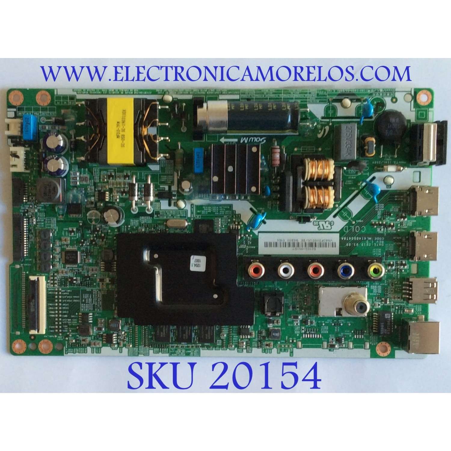 MAIN / FUENTE / (COMBO) / SAMSUNG / VN43FS085U0 / 60103-00187 / ML41A050478A / PANEL BOEI430WU1 / MODELO UN43N5300AFXZA BA01