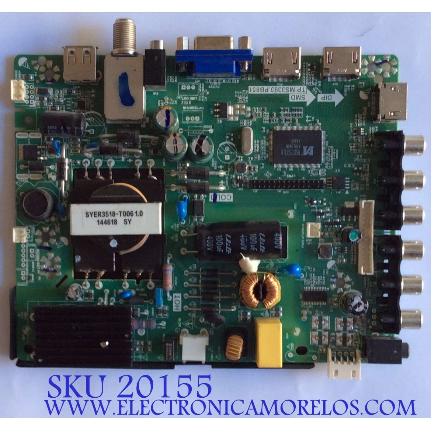 MAIN / FUENTE / (COMBO) / UPSTAR / H14120019 / TP.MS3393.PB851 / 22002A0048T05 / BP32ES8 / PANEL BOEI320NX1 / MODELO P32ES8