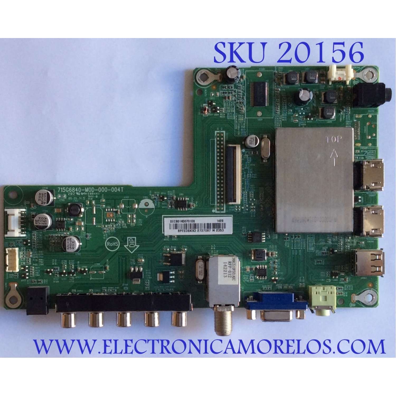 MAIN / SHARP / 756XECB01K0070 / 715G6840-M0D-000-004T / XECB01K007010X / PANEL TPT315B5 -HVN05 REV:S520D / MODELO LC-32LB261U