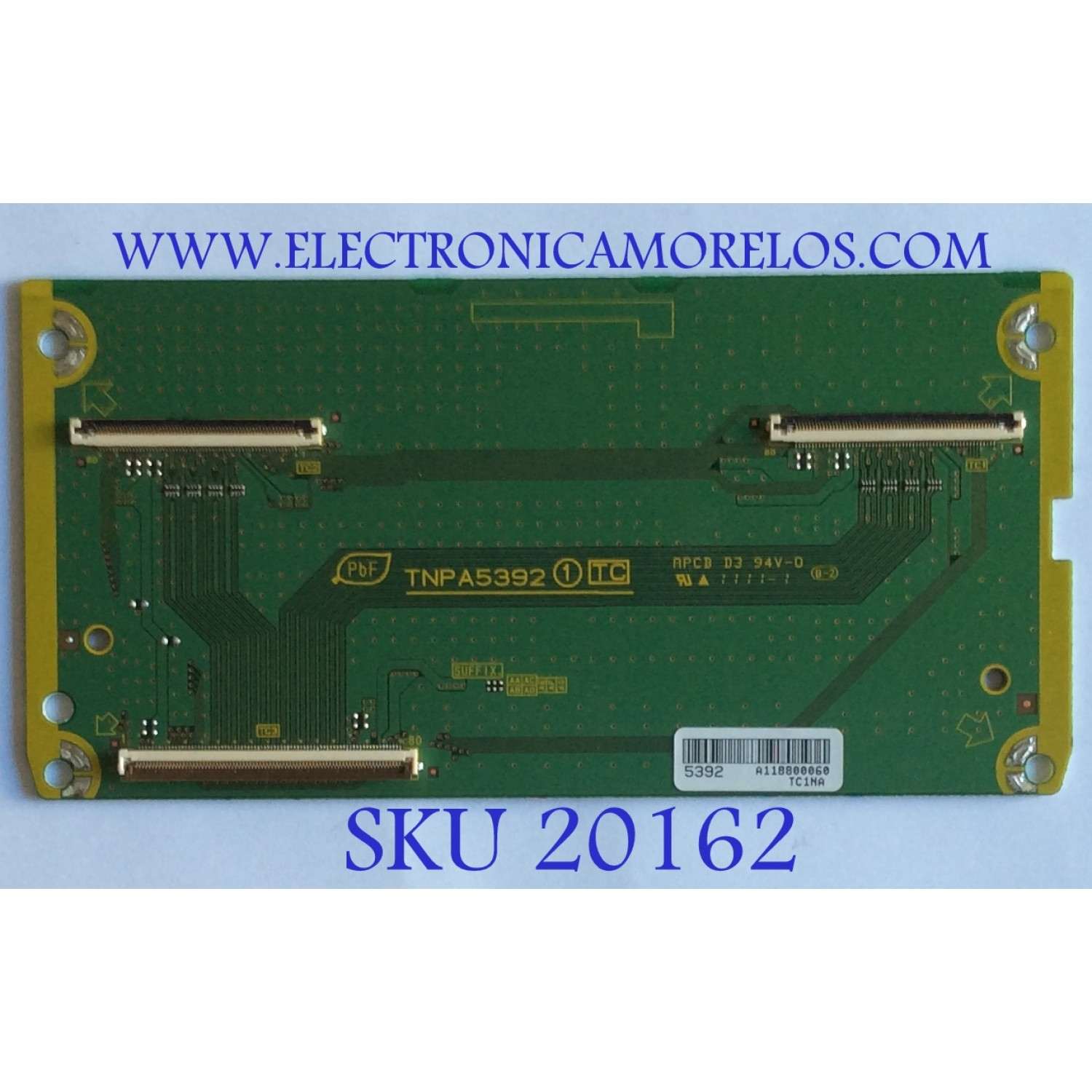 T-CON INTERFASE  PANASONIC / TNPA5392TC / TNPA5392 / PANEL VVX37F101G00 / MODELO TC-L37E3 