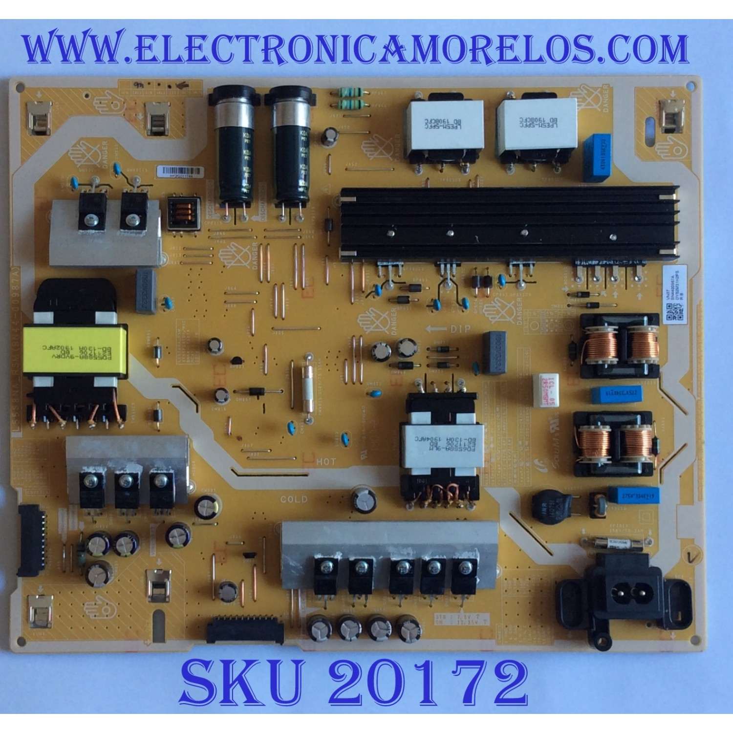 FUENTE DE PODER / BN44-00987A / L55S8NA R5M / PANEL CY-TR055FLLV2H / MODELO QN55Q80RAFXZA FA02