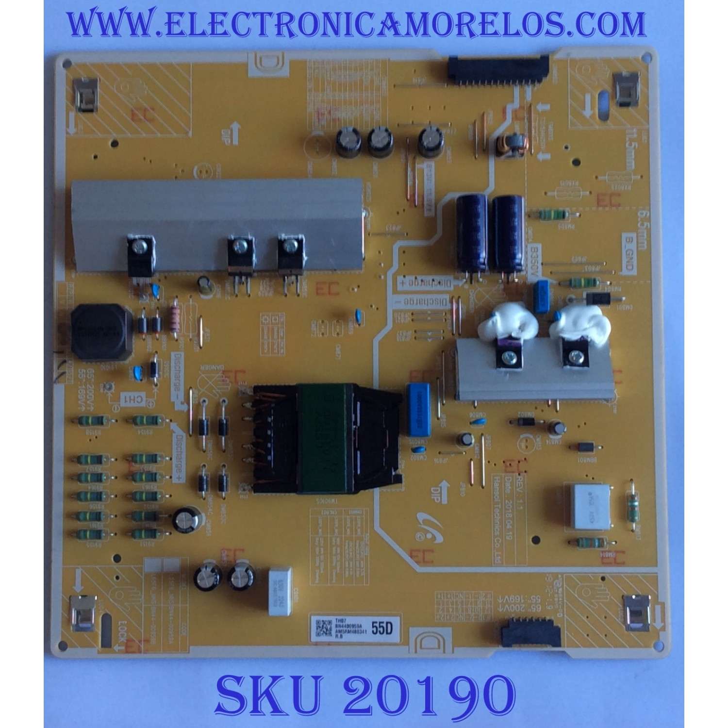 FUENTE DE PODER / SAMSUNG / BN44-00959A / BN4400959A / L55F6 NHS / PANEL CY-QR055FGLV1H / MODELOS QN55LS03RAFXZA FA01 UN55LS03NAFXZA
