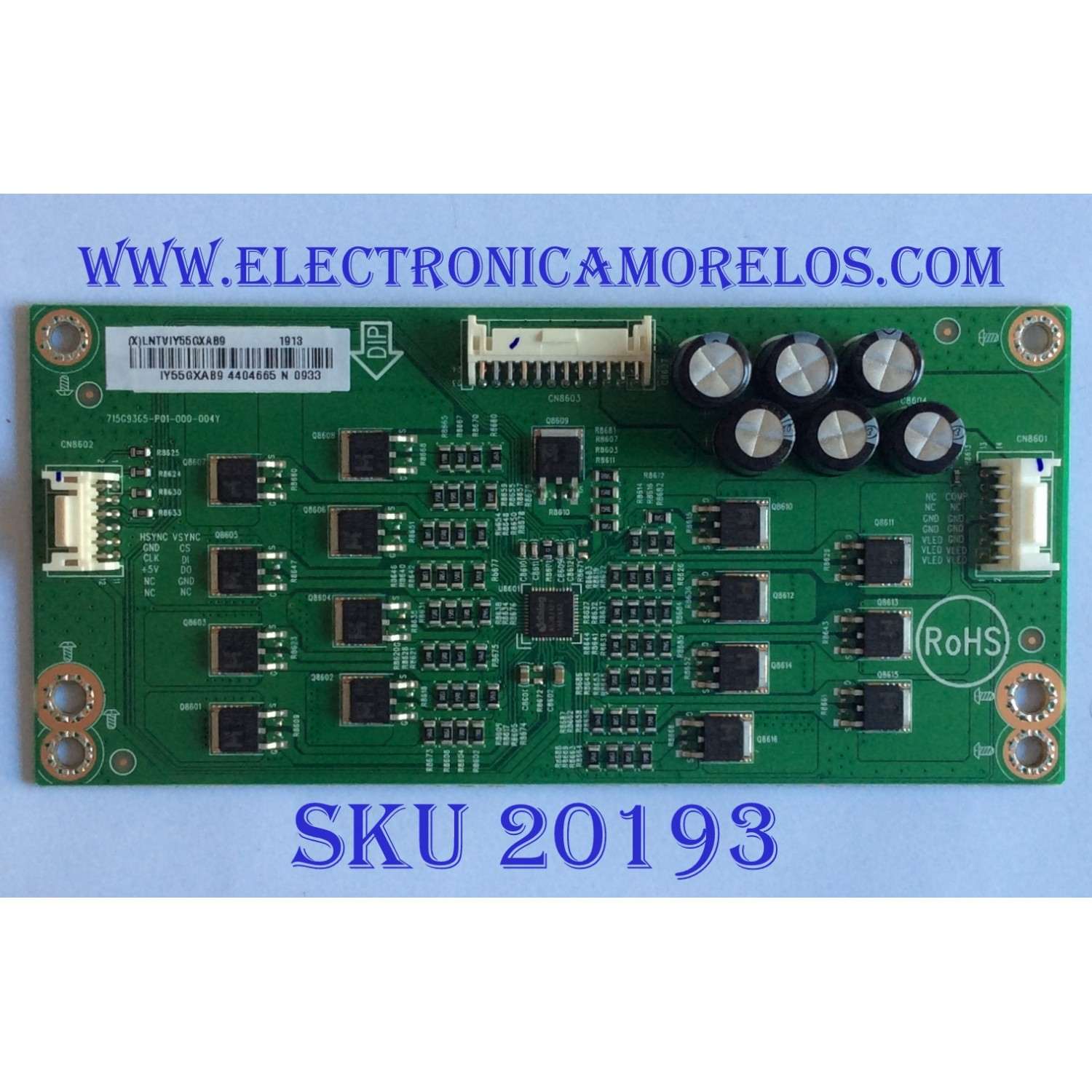 LED DRIVER / VIZIO / LNTVIY55GXAB9 / 715G9365-P01-000-004Y / (X)LNTVIY55GXAB9 / PANEL'S TPT500U1 -QVN03.U REV:SFB1A / TPT500U1-QVN03.U REV:SFB1C MODELOS M507-G1 LTMWQHKV / M507-G1 LTCWQHNV 