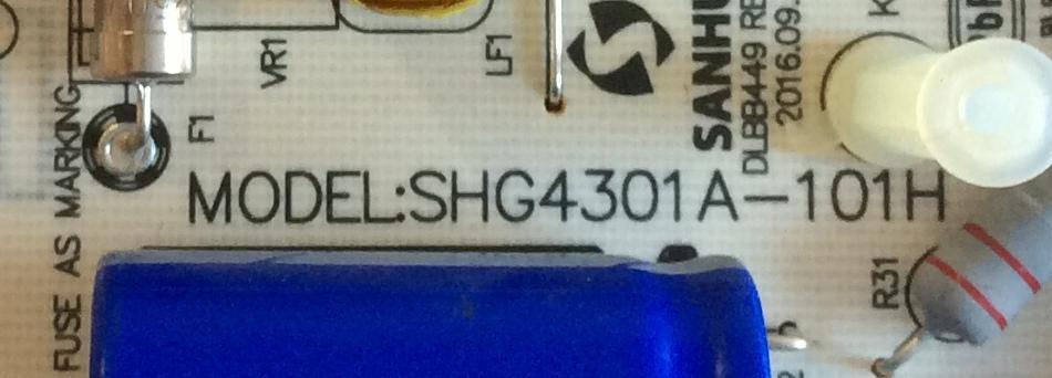 FUENTE DE PODER PARA TV HITACHI, PANASONIC /  81-PBE043-H93 / X490251 / SHG4301A10-101H / DLBB449 REV:0.3 / PANEL LVU430LGDX  E1  V17 / MODELOS 43R80 / TC-43FX500X - Imagen 3