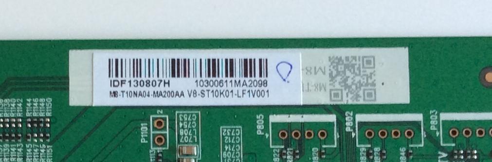 MAIN / HITACHI / X490248 / 40-MST10A-MAA4HG / V8-ST10K01-LFV001 / M8-T10NA04-MA200AA / PANEL LVU430LGDX  E1  V17 / MODELO 43R80  - Imagen 3