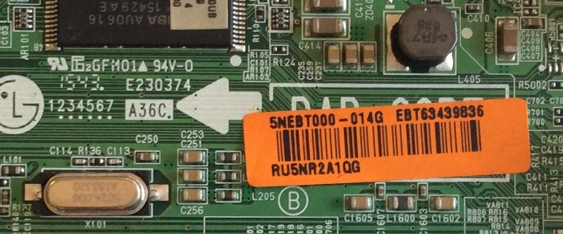 MAIN LG / EBT63439836 / EAX66242602 / 55EBT000-00UM / PANEL LC500DUE-(MG)(A3) / MODELO 50LF6000-UB BUSYLJR - Imagen 3