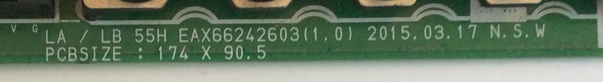MAIN LG / EBT63439836 / EAX66242602 / 55EBT000-00UM / PANEL LC500DUE-(MG)(A3) / MODELO 50LF6000-UB BUSYLJR - Imagen 2