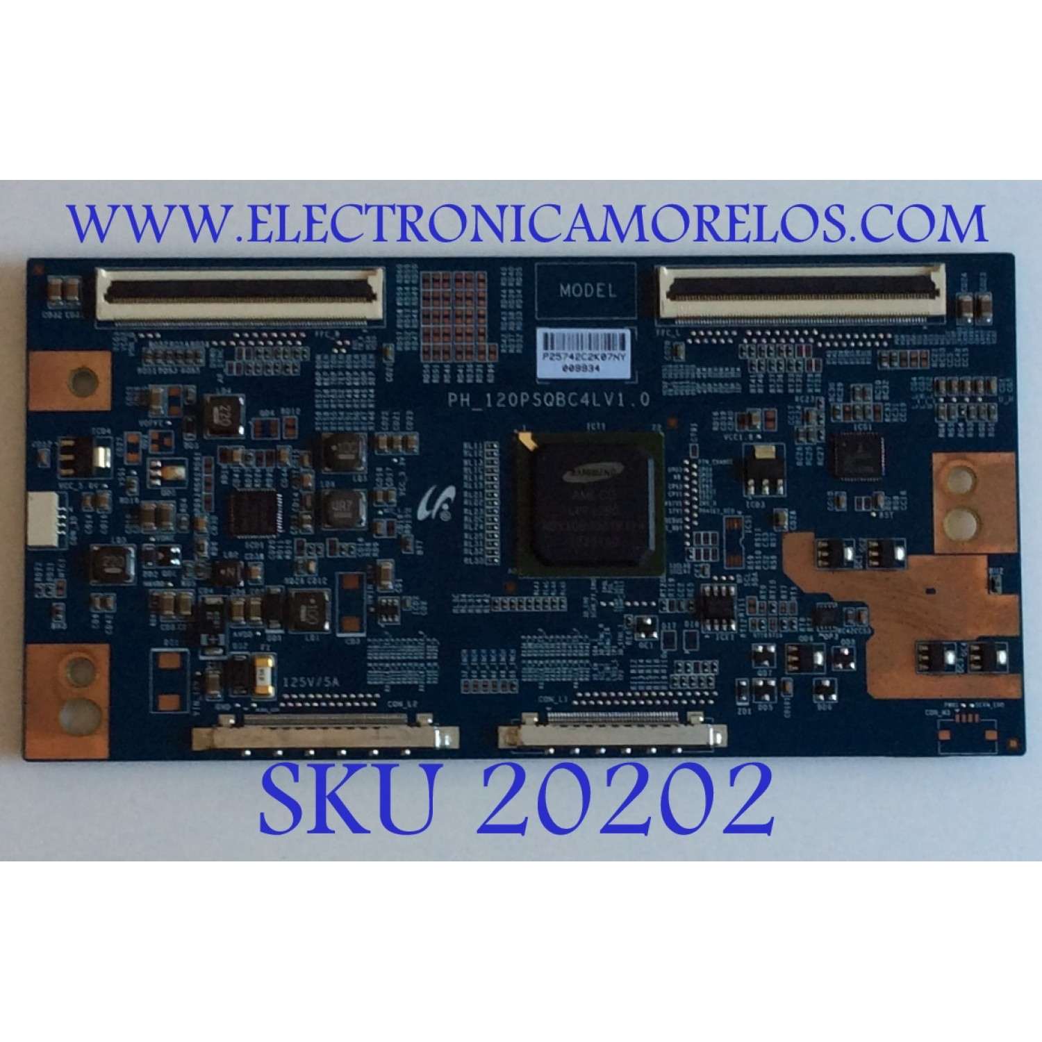 T-CON / RCA / LJ94-25742C / PH_120PSQBC4LV1.0 / PANEL LSC550HVV02-QYE / MODELO LED55C55R120Q