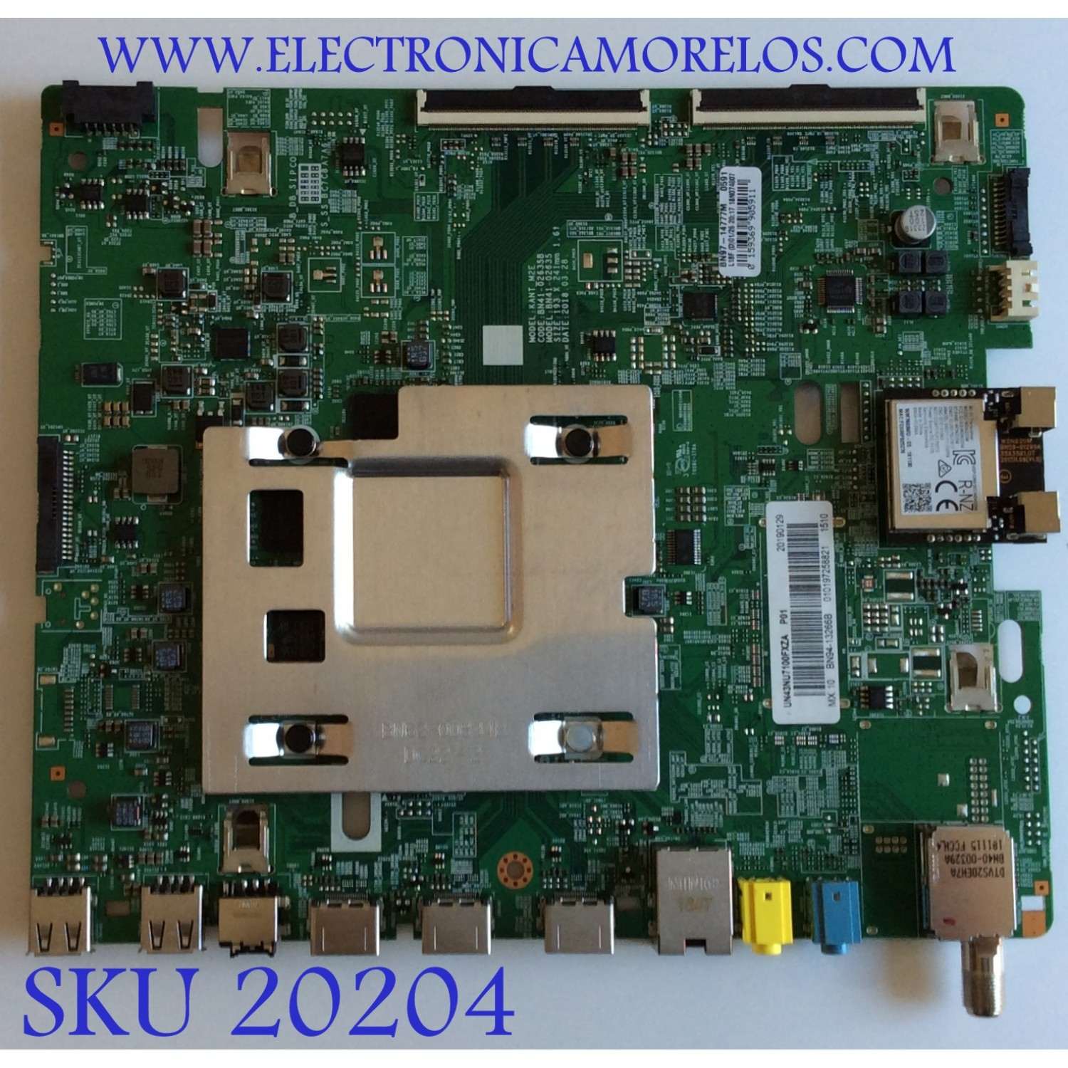 MAIN ORIGINAL PARA TV SAMSUNG 4K·UHD·HDR / NUMERO DE PARTE BN94-13266B / BN41-02635B / BN97-14777M / BN9413266B / PANEL CY-NN043HGNV1H / MODELOS UN43NU7100 / UN43NU7100FXZA DA02 / UN43NU7100FXZA DB04