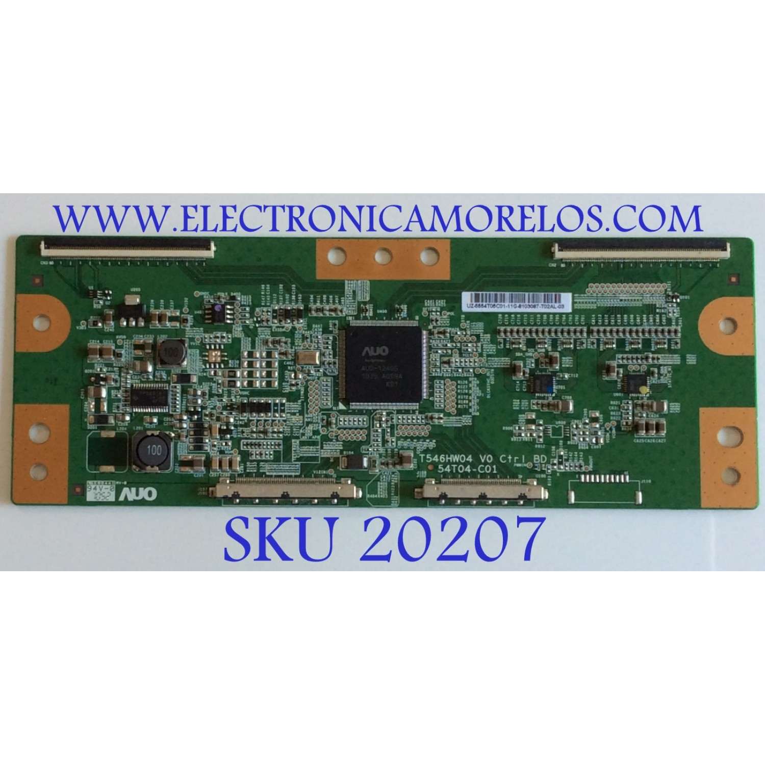T-CON / TOSHIBA / 55.54T05.C01 / 5554T05C01 / T546HW04 / 54T04-C01 / PANEL T546HF01 V.0 XXXXG / MODELO 55SL417U