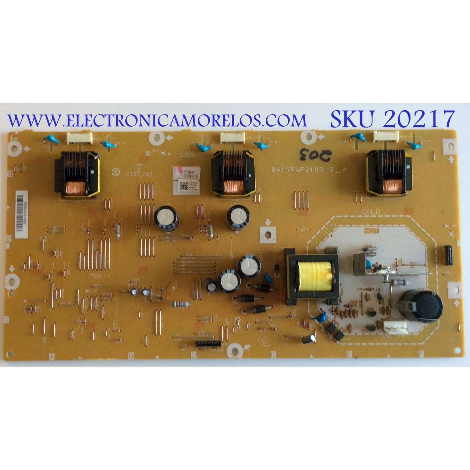 TARJETA INVERSORA / PHILIPS / A17FVMIV / BA17F4F01 03 3_A / A17FV-MIV / MODELO 32PFL3506