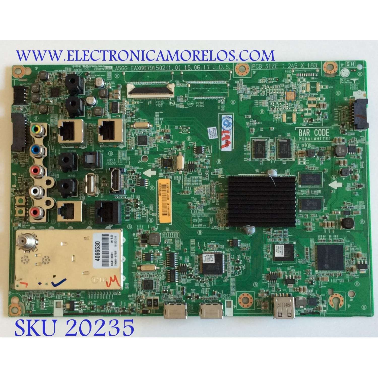 MAIN / LG / EBT64119205 / EAX66791502 / 62EBT000-0182 / PANEL LC490EUE(FH)(M3) / MODELO 49LX770H-UA.BUSYLJR