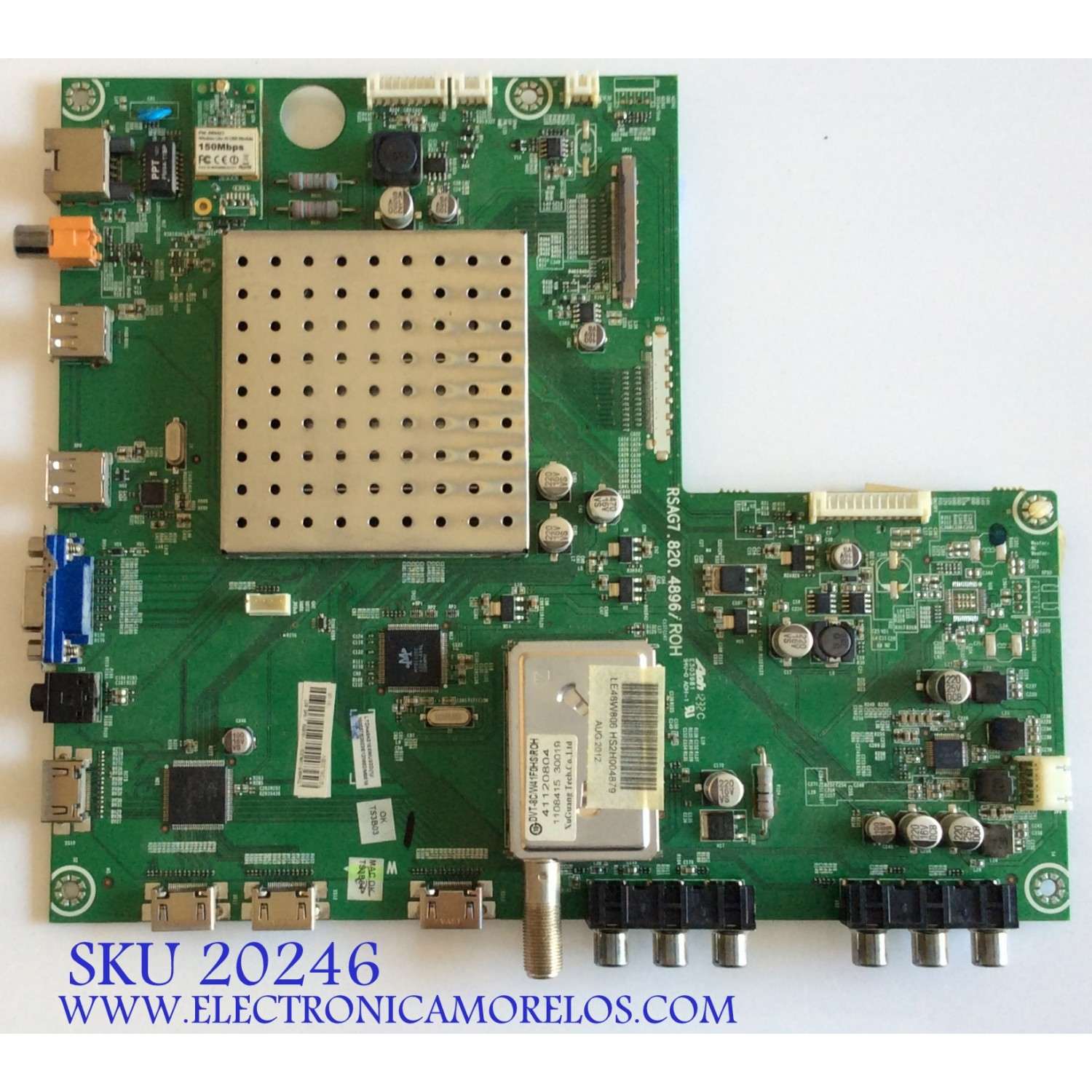 MAIN / HITACHI / 160559 / RSAG7.820.4896 / 160557 / LTDN48K510XWUS3D / TS3B03 / TS3B04 / PANEL LTA480HQ01-C01 / MODELO LE48W806