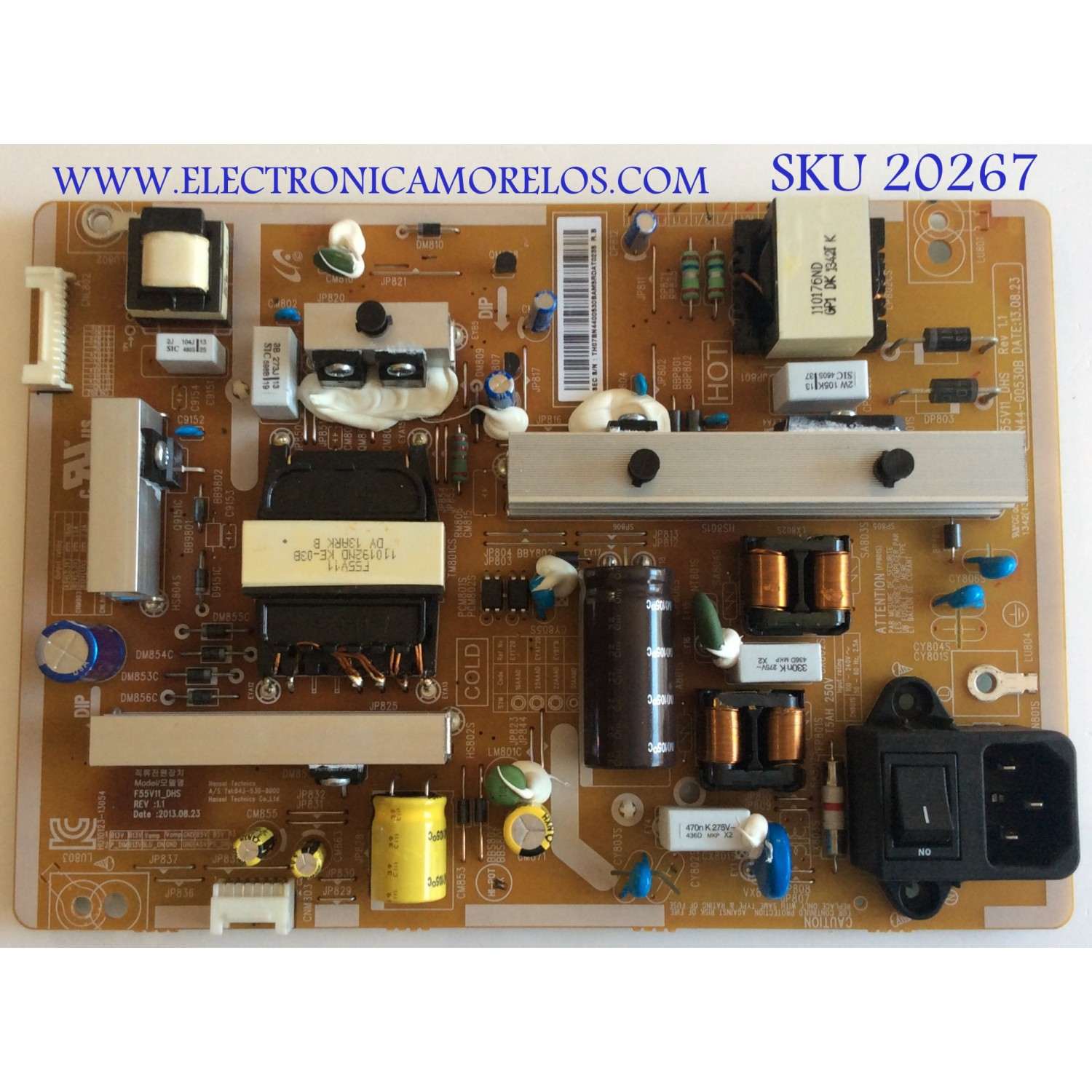 FUENTE DE PODER SAMSUNG / BN44-00530B / F55V11-_DHS / HU10123-13054 / PANEL'S CY-DF550CSLVZH /CY-DE550CSLVZH / MODELOS LH55MDCPLGA/ZA UH03 / LH55MDCPLGC/CI / LH55EDDPLGV/ZD / MAS MODELOS EN DESCRIPCIÓN