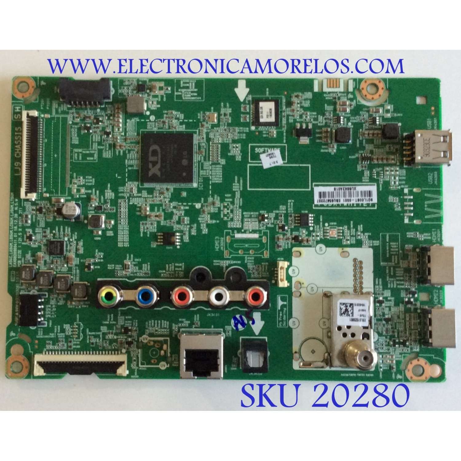 MAIN PARA TV LG / NUMERO DE PARTE EBU65672207 / EAX68209004 / EAX68209006 / PANEL HC320DXN-ABSL3-2141 / MODELOS 32LM570BPUA / 32LM570BPUA.DUSELUM / 32LM570BPUA.BUSELJM