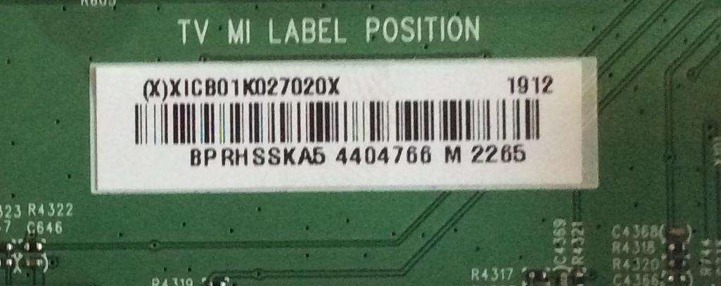 MAIN INSIGNIA / XICB01K027 / 715G9566-M01-B00-005T / (X)XICB01K027020X / PANEL TPT500B5 -U1T01D REV:S04S / DISPLAY CV500U1-T01 / MODELO NS-50DF710NA19 - Imagen 2