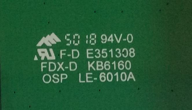 MODULO BOTON POWER ON TV RCA / LE-6010A / KB6160 / E351308 / PANEL C650U17-E68-S(G01) / MODELOS RTRU6527-US  / E4SW5017RKU A8C0M - Imagen 2
