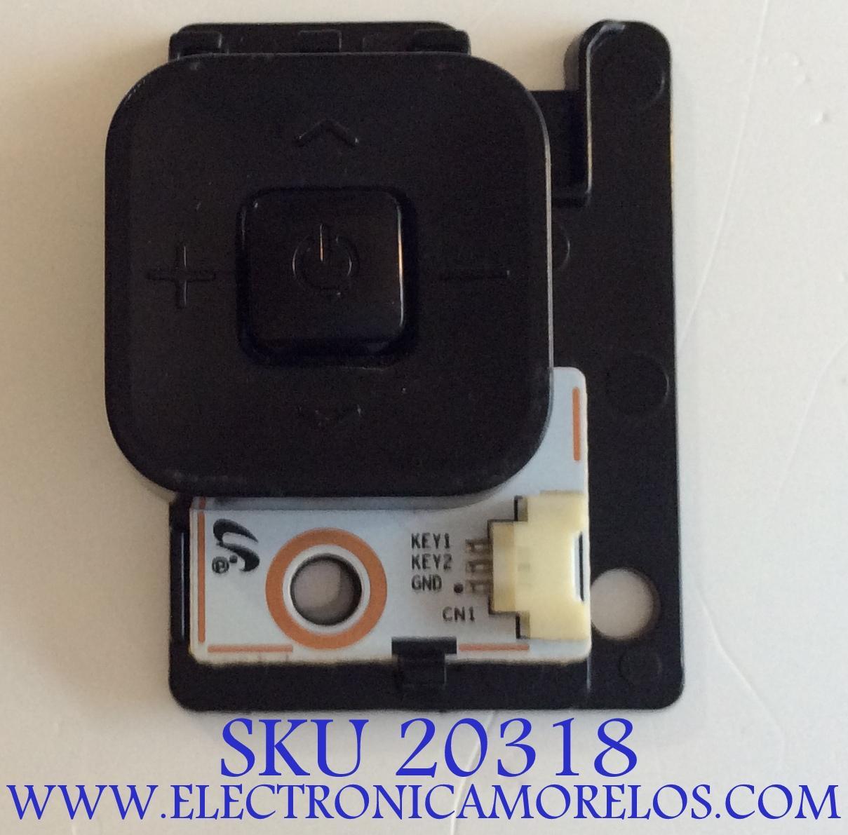 MODULO BOTON POWER ON TV  SAMSUNG / BN96-05345B / CCB7A14-9 / PANEL CY-GM055HGHVV4H / MODELO UN55MU6300FXZA CC12