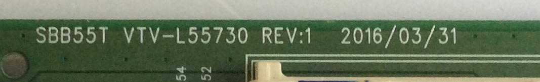 MAIN TOSHIBA / 461C8K21L21 / 431C8K21L21 / SBB55T VTV-L55730 REV:1 / PANEL K550WDR1 / MODELO 55L621U - Imagen 3