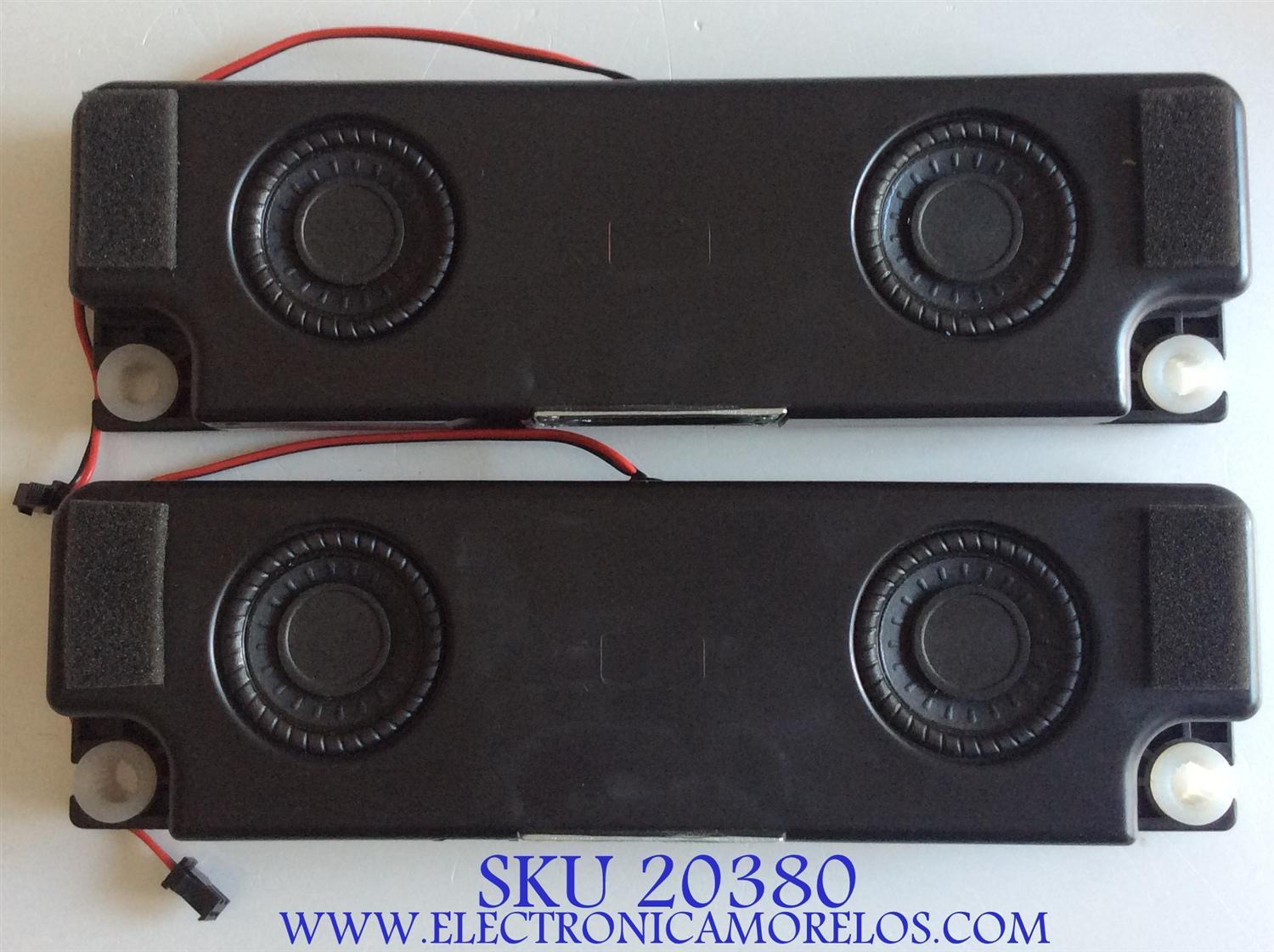 KIT DE BOCINAS PARA TV HISENSE / VIT70236 / 170715E / 15W8-02/ROH / JIEFU / PANEL HE650IU-B32 / MODELO 65H9D PLUS