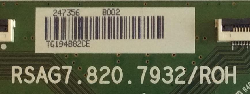 T-CON SHARP / 247356 / RSAG7.820.7932/ROH / PANEL HD550S1U51-TAL2B1\S0\GM\BBY\ROH / MODELO LC-55LBU711U - Imagen 2