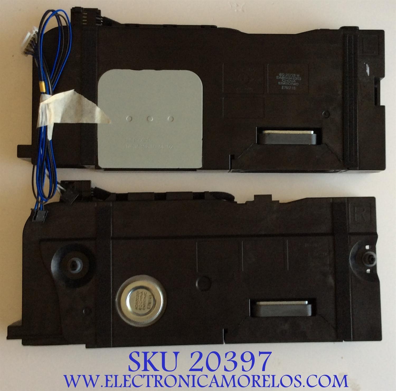 KIT DE BOCINAS PARA TV  LG / EAB64948303 / MGJ639816 / A0600201 / EAB64948304 / MODELOS 55SK9000PUA / 75SM9070PUA  