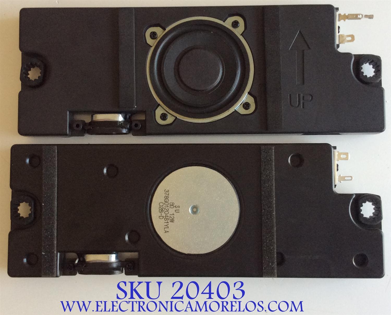 KIT DE BOCINAS PARA TV VIZIO / 378G0120481YLA / 378G0120481YRA / O28-D / O29-D / MODELO M50-C1 LTCWSPBR