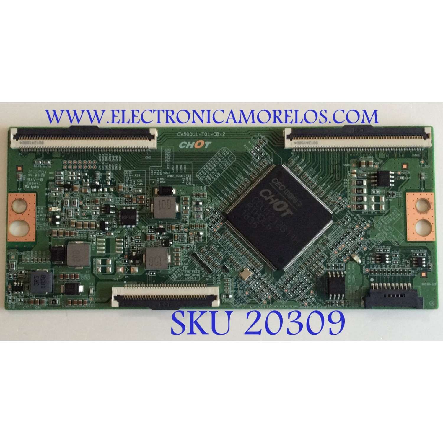 T-CON PARA TV INSIGNIA 4K UHD / NUMERO DE PARTE CV500U1-T01-CB-2 / E3CCBB5000020G / PANEL´S TPT500B5 -U1T01.D REV:S04S / TPT500B5 -U1T01.D REV:S04AA / TPT500B5-U1T01.D REV:S04AE / MODELOS NS-50DF710NA19 / NS-50DF711SE21 / 50UM6900PUA / 50UM6900PUA.CUSRLH