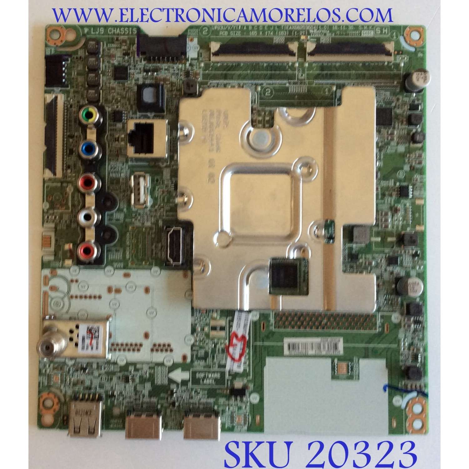 MAIN PARA TV LG 4K·UHD·HDR / NUMERO DE PARTE EBT66076102 / EAX68253604 / EAX68253605 / 66076102 / PANEL'S NC550DQG-AAHX3 / HC550DQG-SLXL3 / MODELOS 55UM7300AUE / 55UM7300AUE.BUSYLJR / 55UM7300AUE.BUSYLOR / 55UM7300AUE.BUSYDKR / 55UM7300AUE.BUSYLKR