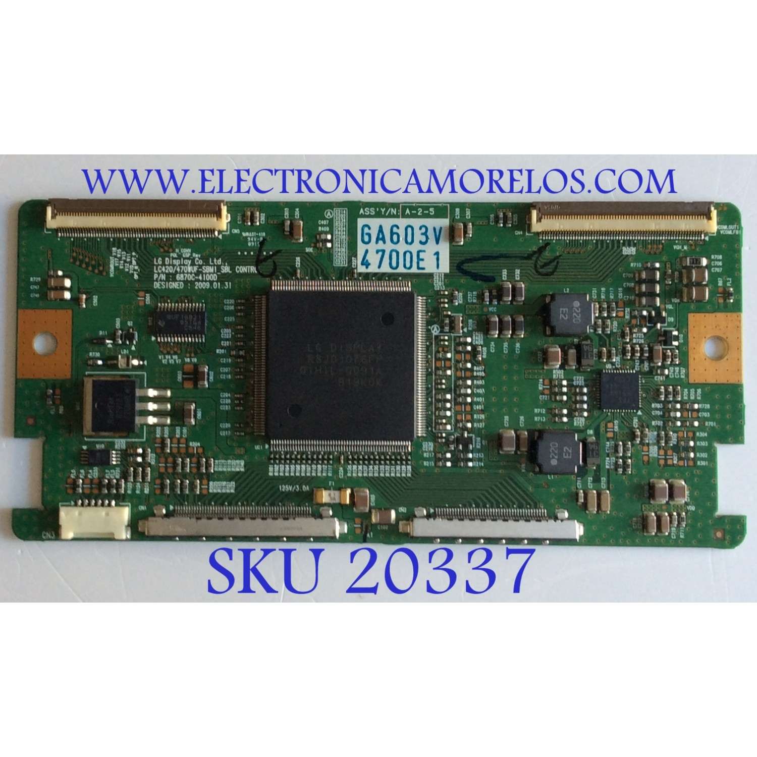 T-CON VIZIO / 6871L-4700E / 6870C-4100D / PANEL LC470WUF-(SB)(M1) / MODELO SV471XVT
