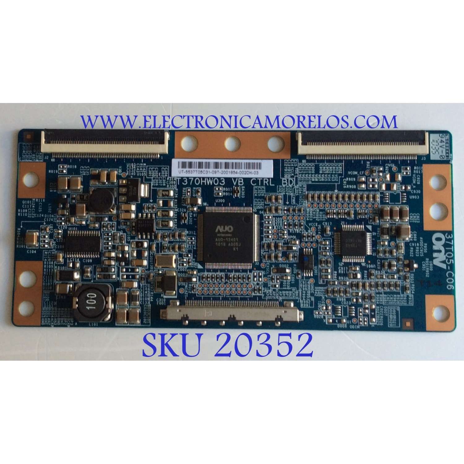 T-CON LG / 55.37T05.C31 / T370HW03 / PANEL T370HW03 / MODELOS 37LD650H-UA / 37LD450-UA