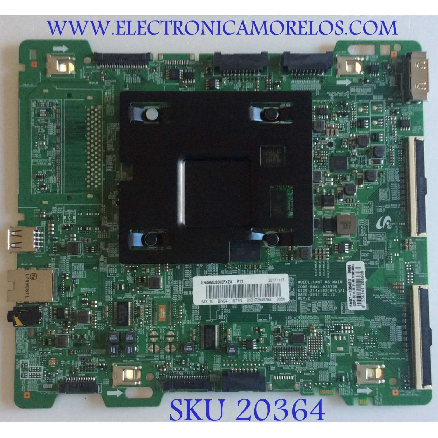MAIN SAMSUNG / BN94-11977N / BN41-02570B / BN97-13542D / PANEL CY-SM049HLLV9H / MODELOS UN49MU8000FXZA FB02 / UN49MU7000FXZX / UN49MU8000FXZC 