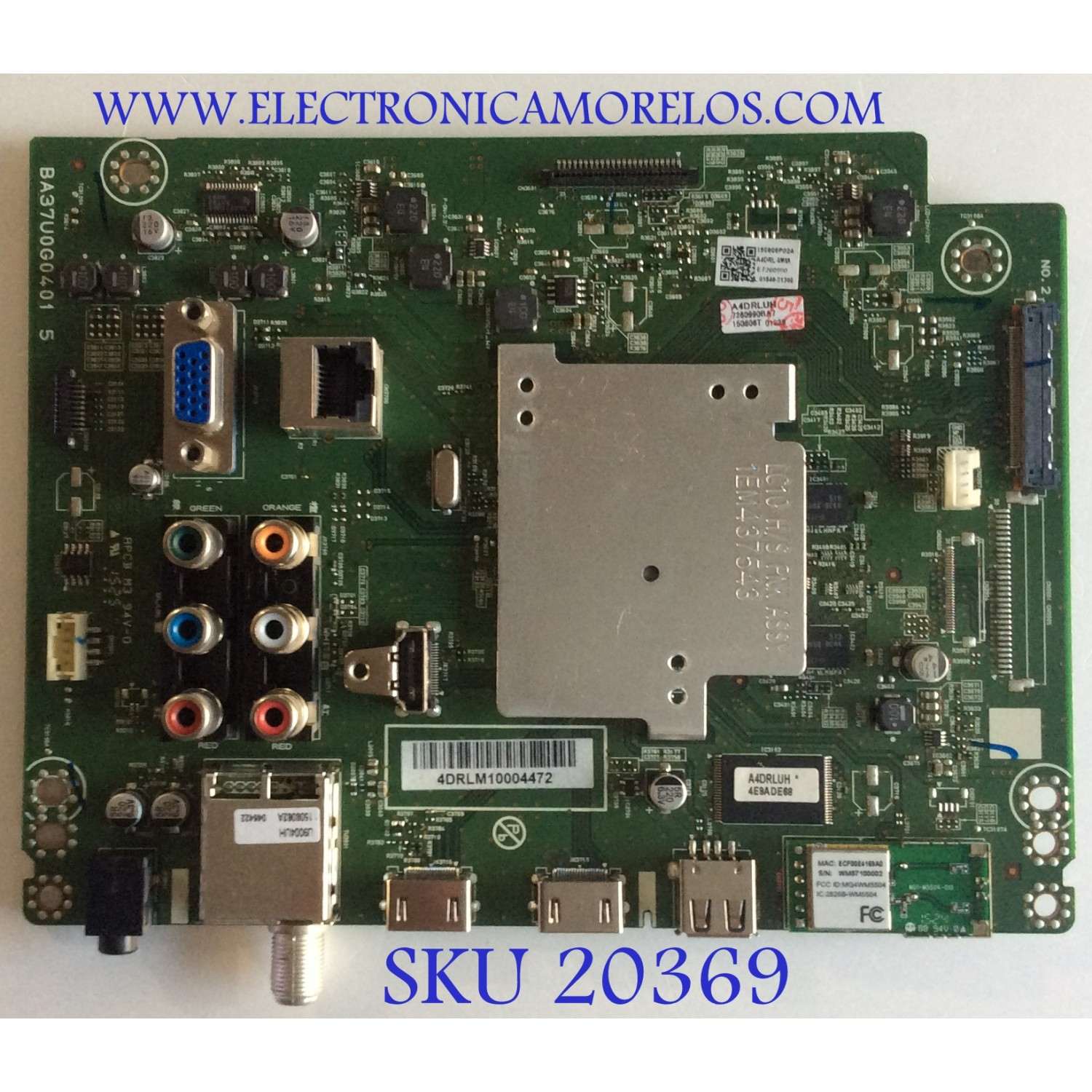 MAIN PHILIPS / A4DRLMMA-001 /  BA37U0G0401 / A4DRLUH / A4DRL-MMA / PANEL LC550DUY(SH)(A1) / MODELO 55PFL4609/F7 DS3