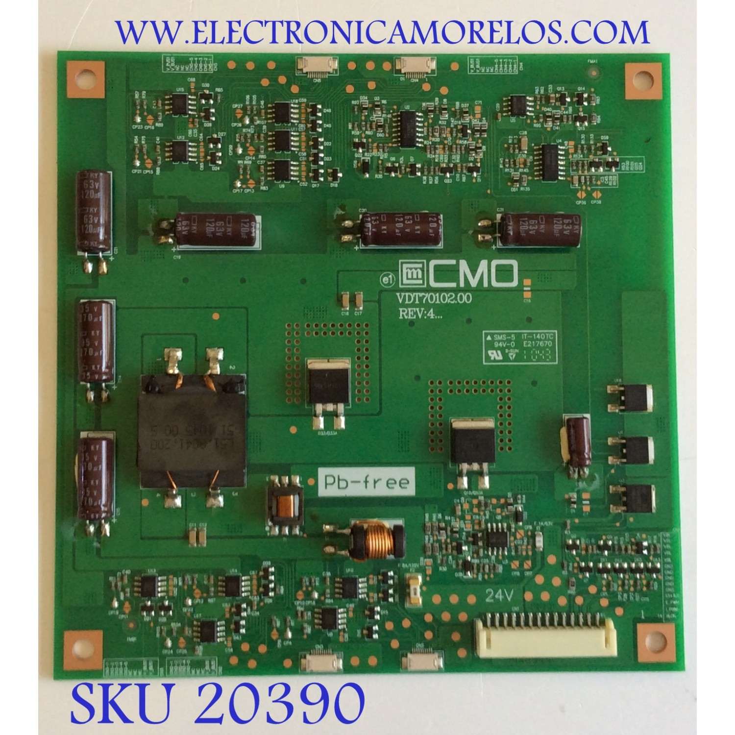 LED DRIVER SANSUI, RCA / 27-D044477 / VDT70102.00 / PANEL V420H2-LE3 REV.C3 / MODELOS SLED4280 / LED42A55R120Q