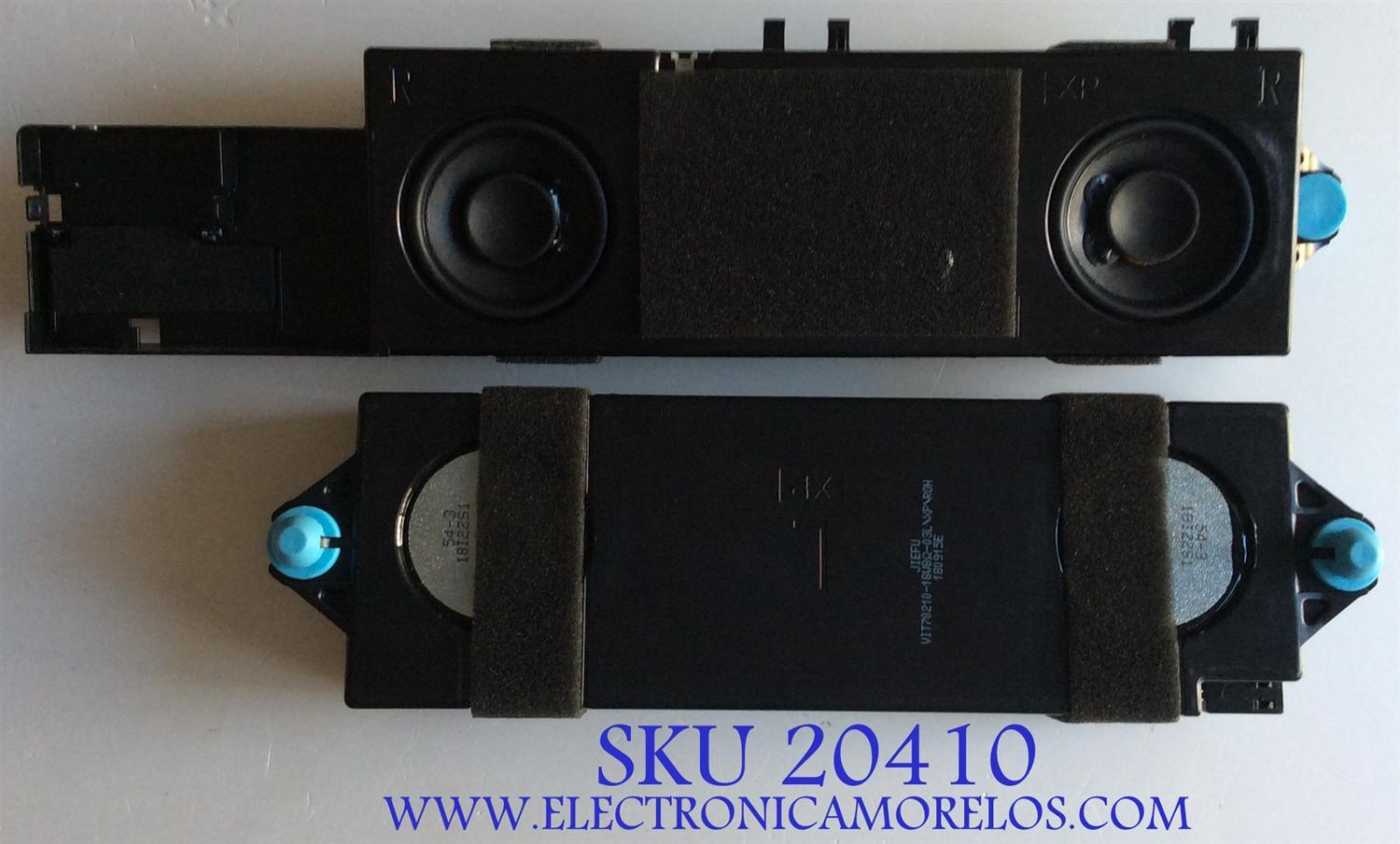 KIT DE BOCINAS PARA TV SHARP / VIT70210 / VIT70210-18W8 /18I22S1/ PANEL HD650S1U71\S0\GM\ROH / MODELOS LC-65Q6020U / LC-65Q7370U / LC-65Q7330U / LC-65Q7300 U / 65H6E
