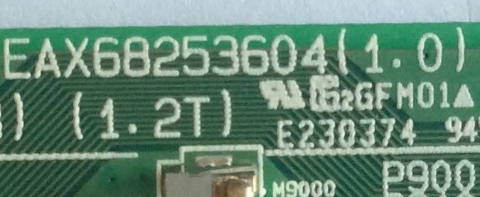 MAIN LG / EBU65348202 / EAX68253604(1.0) / PANEL NC430DQG AAHX1 / DISPLAY LC430DQJ(SL)(A1) / MODELO 43UM7300PUA BUSYLJM - Imagen 2