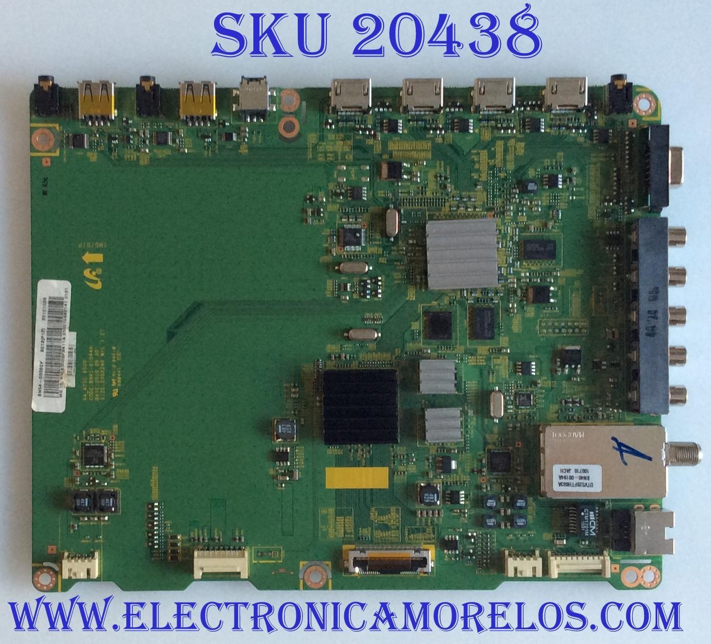 MAIN SAMSUNG / BN94-03366Y / BN41-01564A / PARTES SUSTITUTAS BN94-03366B / BN94-04492C / BN94-03366K / BN94-03366N / BN94-03366Q / BN94-03366U / BN94-03366V / BN94-03366G / PANEL LTJ400HJ05-F / MODELOS UN40C6300SFXZA H308 / UN40C6300SFXZA HQ07
