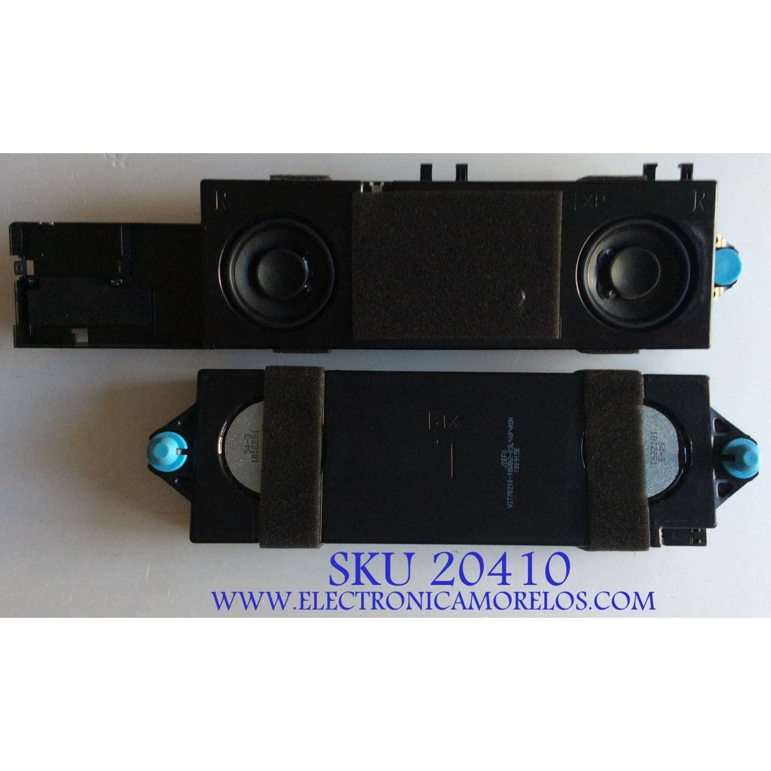 KIT DE BOCINAS PARA TV SHARP / VIT70210 / VIT70210-18W8 /18I22S1/ PANEL HD650S1U71\S0\GM\ROH / MODELOS LC-65Q6020U / LC-65Q7370U / LC-65Q7330U / LC-65Q7300 U / 65H6E