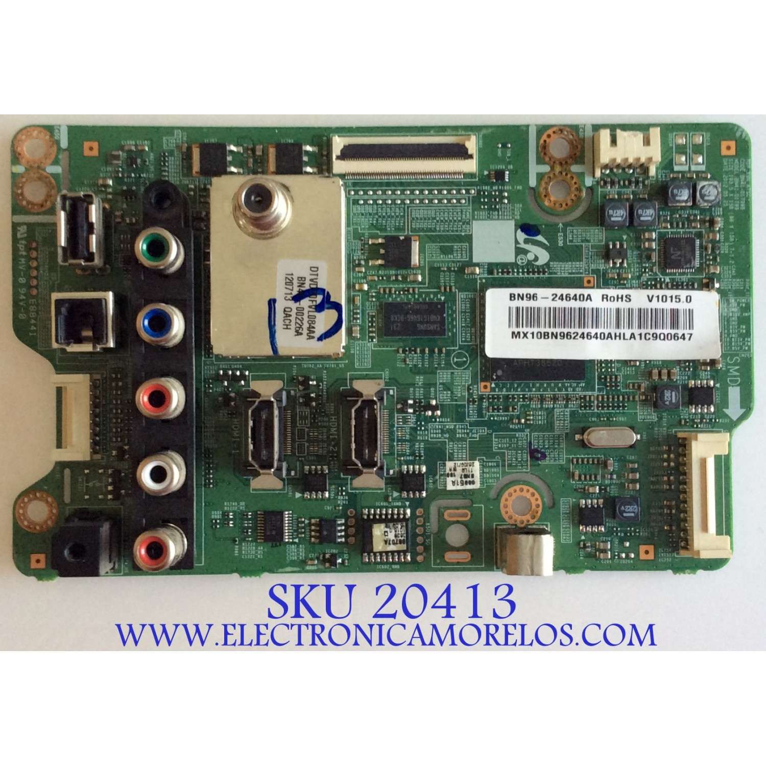 MAIN / SAMSUNG / BN96-24640A / BN41-01799B / PARTES SUSTITUTAS BN94-04343H / BN94-05499A / BN94-06039A / BN96-20969A / BN96-20970A / BN96-20972A / PANEL S51AX-YD01 / S51AX-YB01 / MODELOS PN51E440A2FXZA TT04 / PN51E440A2FXZA TD02