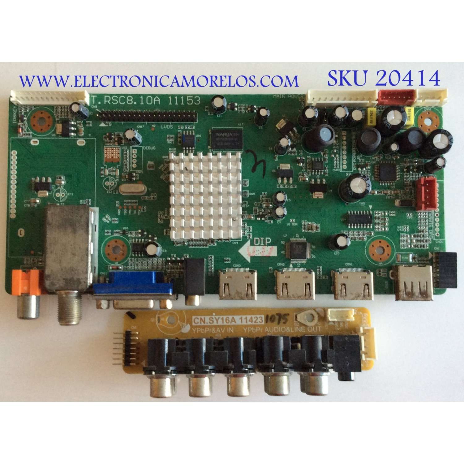 MAIN  PROSCAN / SMT120443 / T.RSC8.10A 11153 / PANEL V390HJ1-L02 / MODELO PLCD3992A