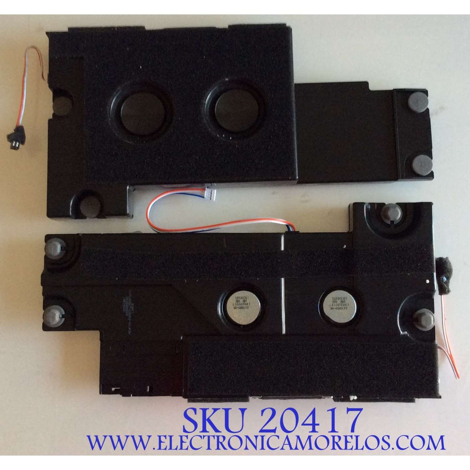 KIT DE BOCINAS  HISENSE  / 21Y050-06 / 180200020 / 18C091B1 / MODELO 65H9E PLUS