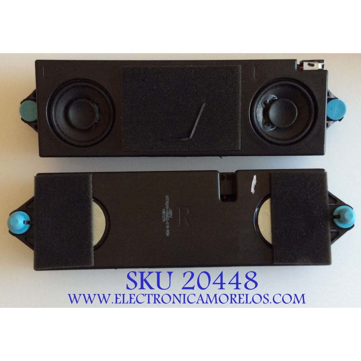 KIT DE BOCINAS PARA TV HISENSE / VIT70210 / VIT70210-18W8-01 / PANEL HD600N3U22 / MODELO 60H6E / 60R6E