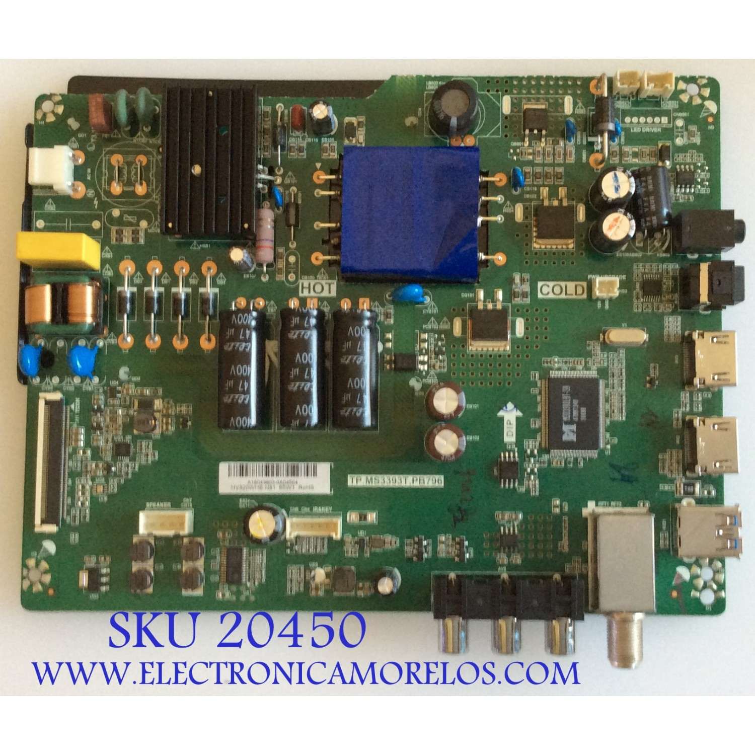MAIN FUENTE (COMBO) INSIGNIA / A16043803 / TP.MS3393T.PB796 / HV320WHB-N81 / 22002A0166T / PANEL BOEI320WX1-01 / MODELO 