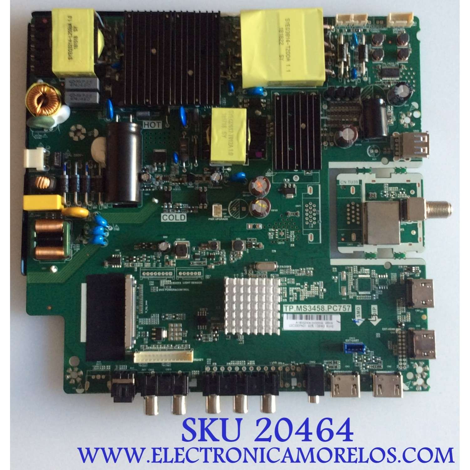 MAIN FUENTE (COMBO) ATYME / AE0011221 / TP.MS3458.PC757 / A18052304 / LSC550FN21 / PANEL HV550QUB-N40 / MODELO 550AM7UD