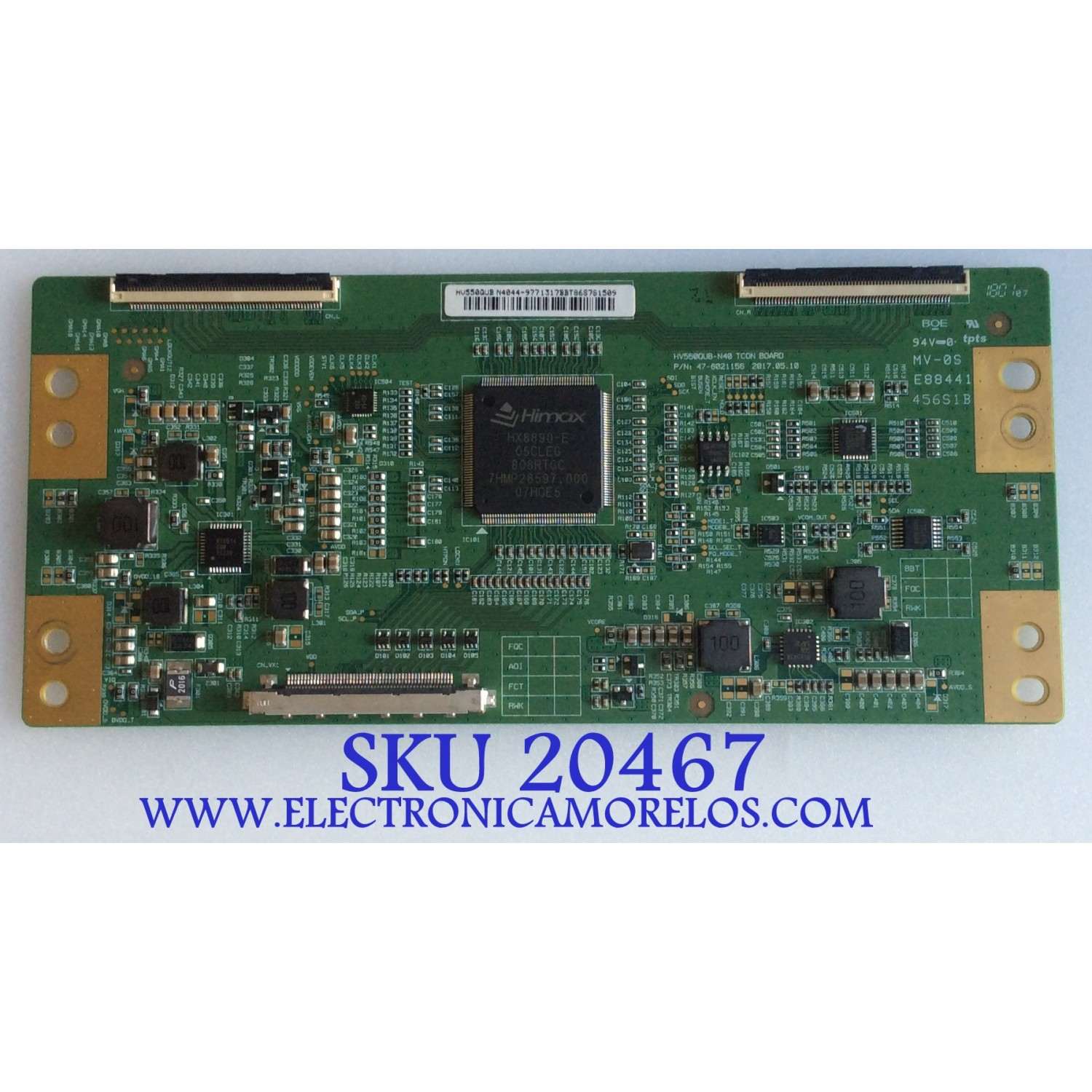 T-CON ATYME / HV550QUB-N40 / 47-6021156 / HV550QUBN4044-9771317 / PANEL LSC550FN21 / MODELO 550AM7UD 