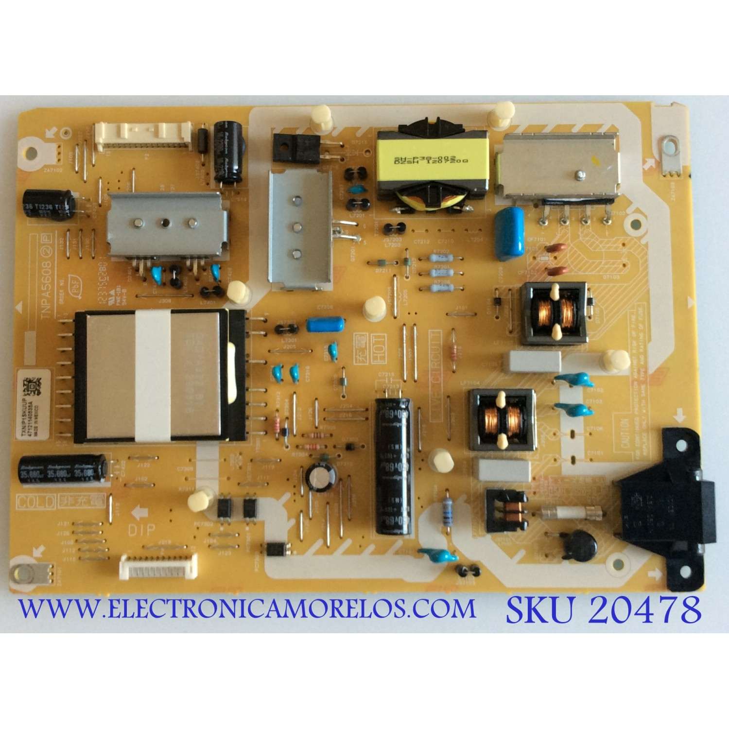 FUENTE DE PODER PANASONIC / TXN/P1SKUUP / TNPA5608 / 47121140535A / PANEL LC470EUD(SE)(M1) / MODELO TC-L47E50