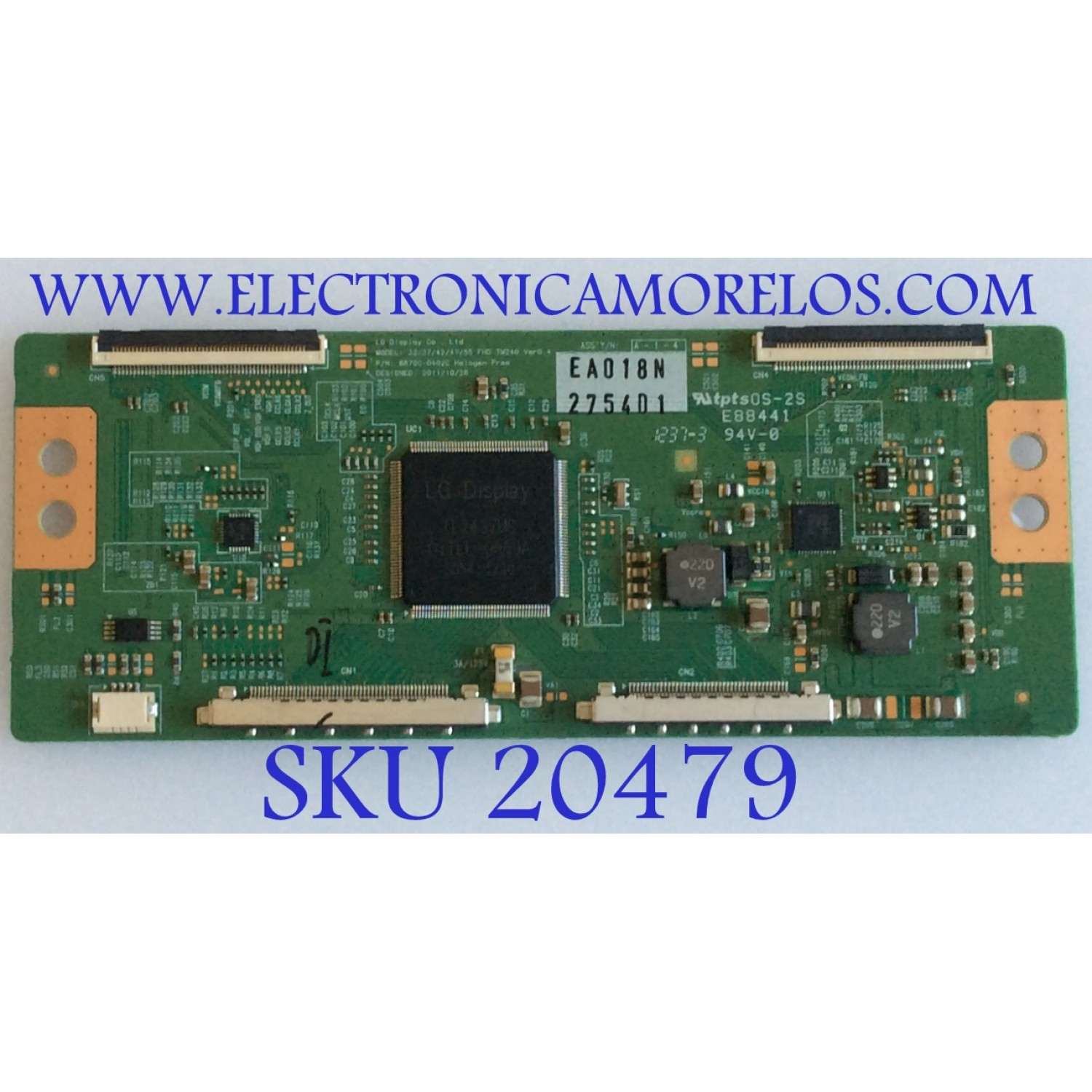 T-CON PANASONIC / 6871L-2754D / 6870C-0402C / 2754D / PANEL LC470EUD-(SE)(M1) / PARTES SUSTITUTAS 6871L-2836E / 6871L-2842F / 6871L-2836B / 6871L-2944D / 6871L-2754F / 6871L-2842C / 6871L-2754G / 6871L-2836F / 6871L-2836A / 6871L-2944B / MODELO TC-L47E50