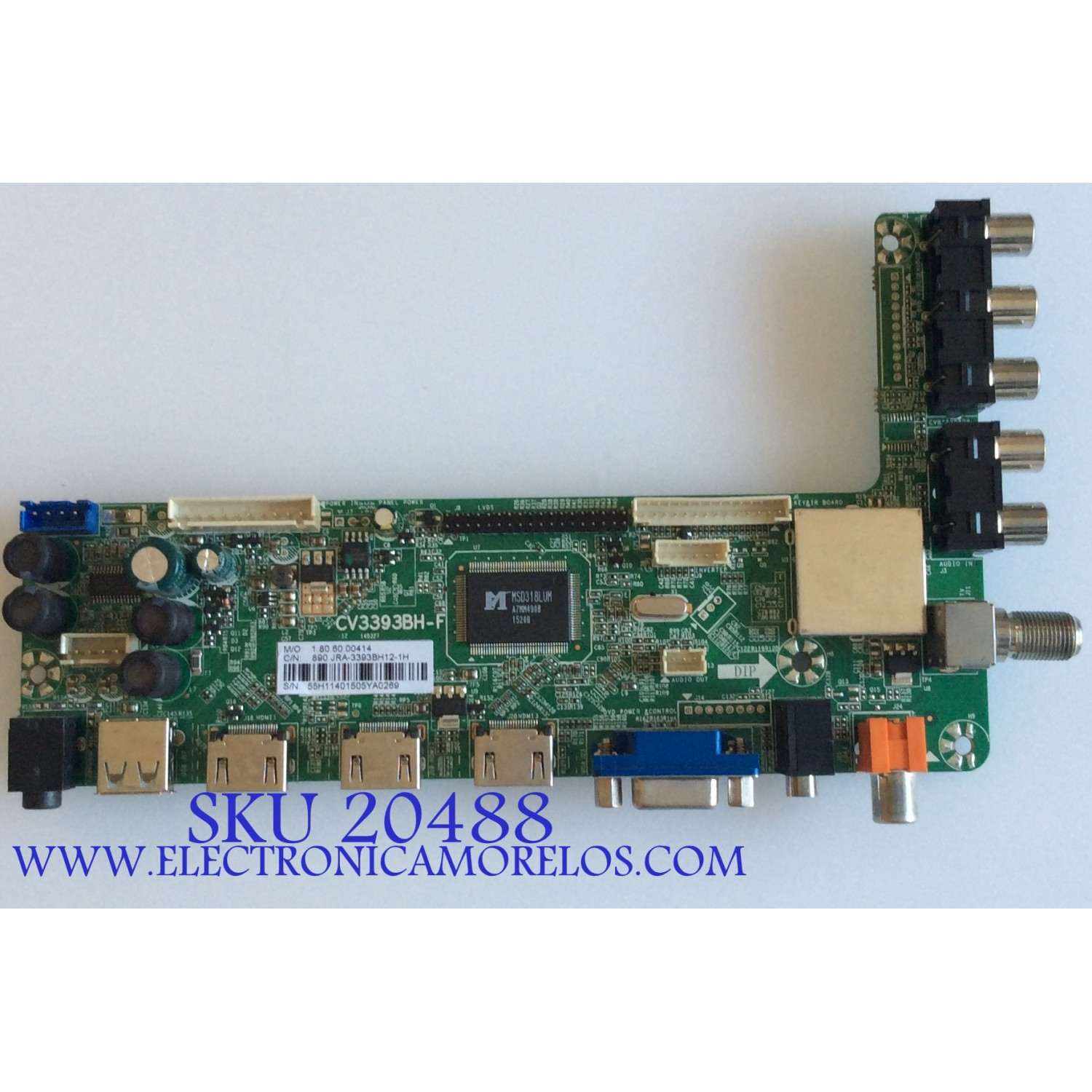 MAIN PROSCAN / PLDED5068A-B / CV3393BH-F / DQD08001027825 / 55H11401 / T500HVN08.2 / PANEL CX500DLEDM / MODELO PLDED5068A-B A1506