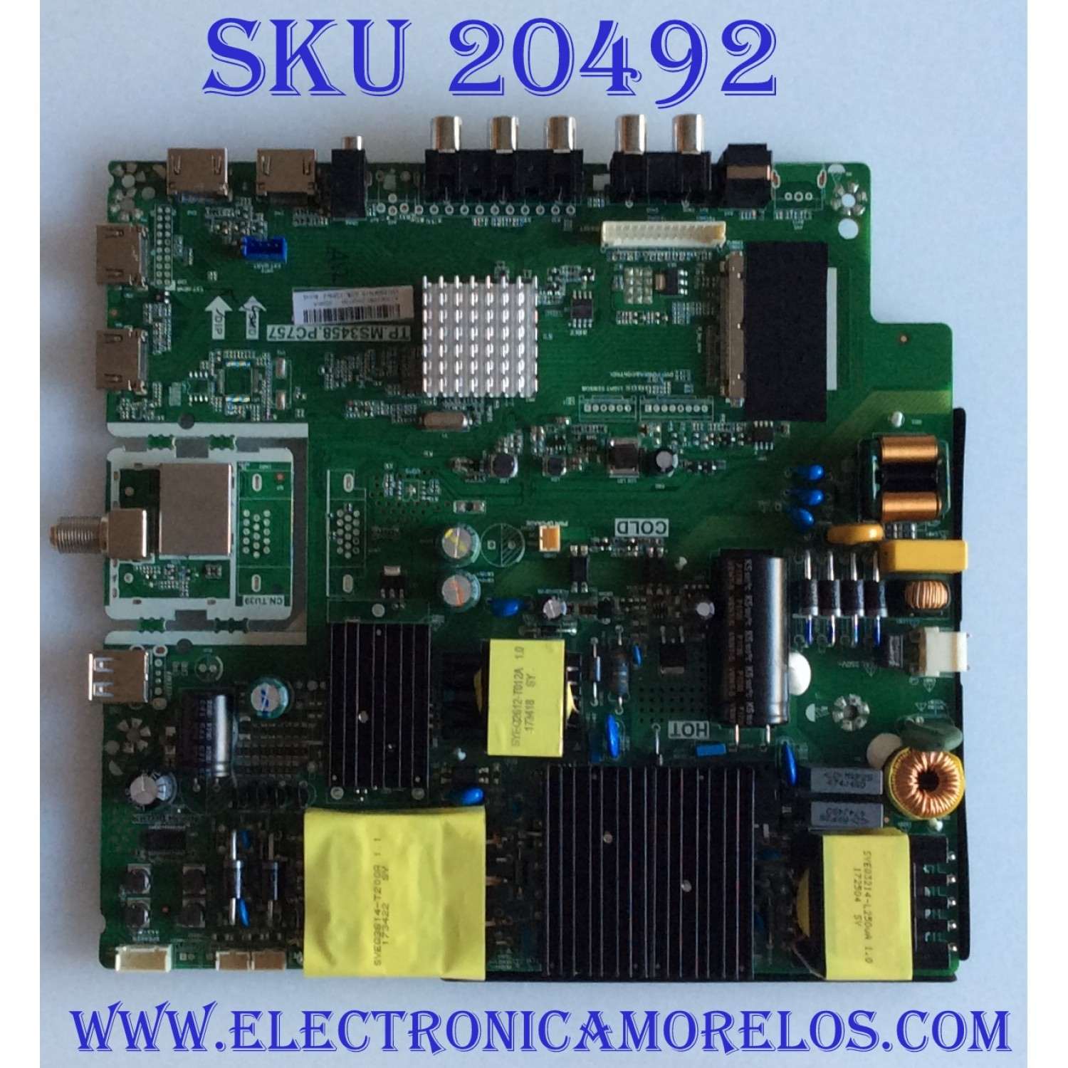 MAIN MAGNAVOX / AE0011129 / TP.MS3458.PC757 / A17082980-2P05100 / 138W2    ROHS / PANEL LSC550FN24 / LSC550FN18 / MODELO PLDED5520-UHD