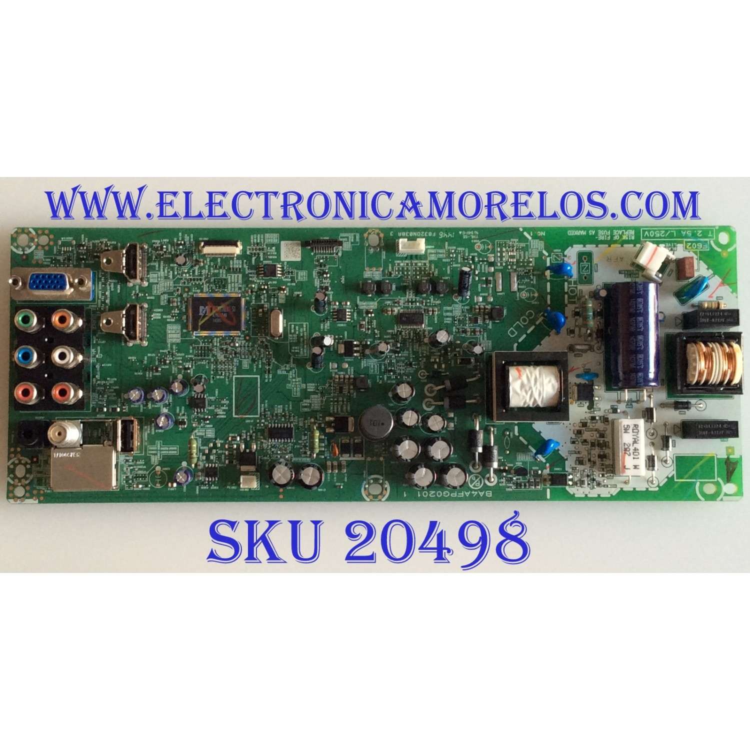 MAIN FUENTE (COMBO) MAGNAVOX / A4AFRMMA-001 / A4AFRUT / BA4AFPG0201 / PANEL U44F7XT / MODELO 32ME303V/F7 A